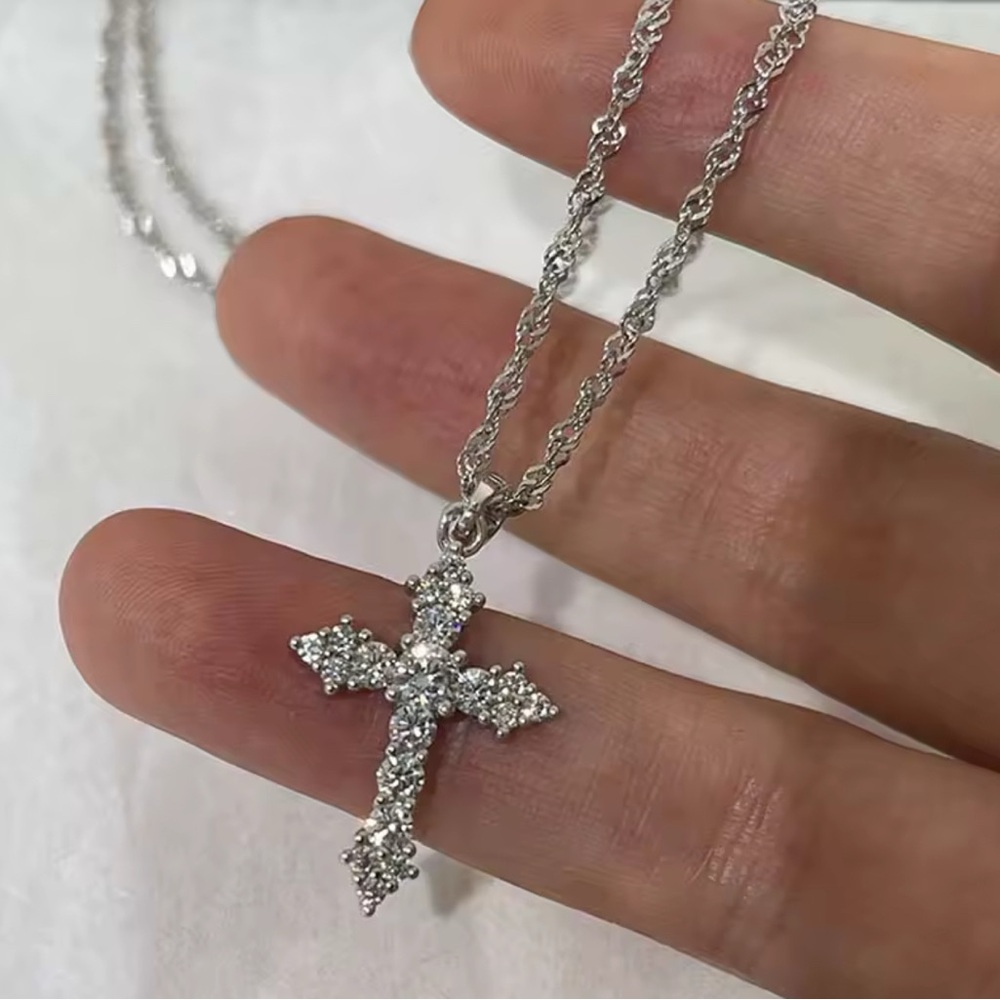 Silver Cross Necklace